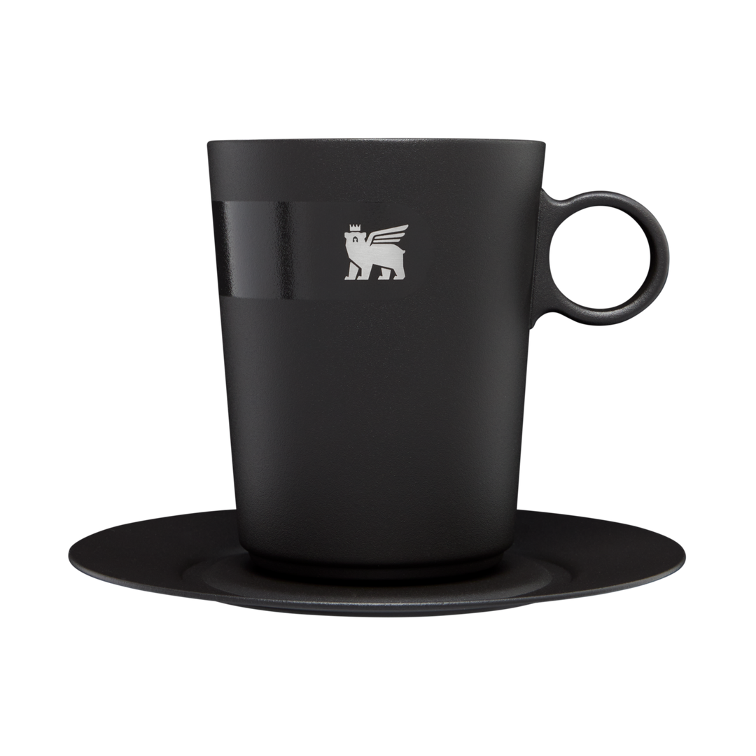 Latte Writing (Black on White) Latte Cup / Coffee Mug (12 oz.)