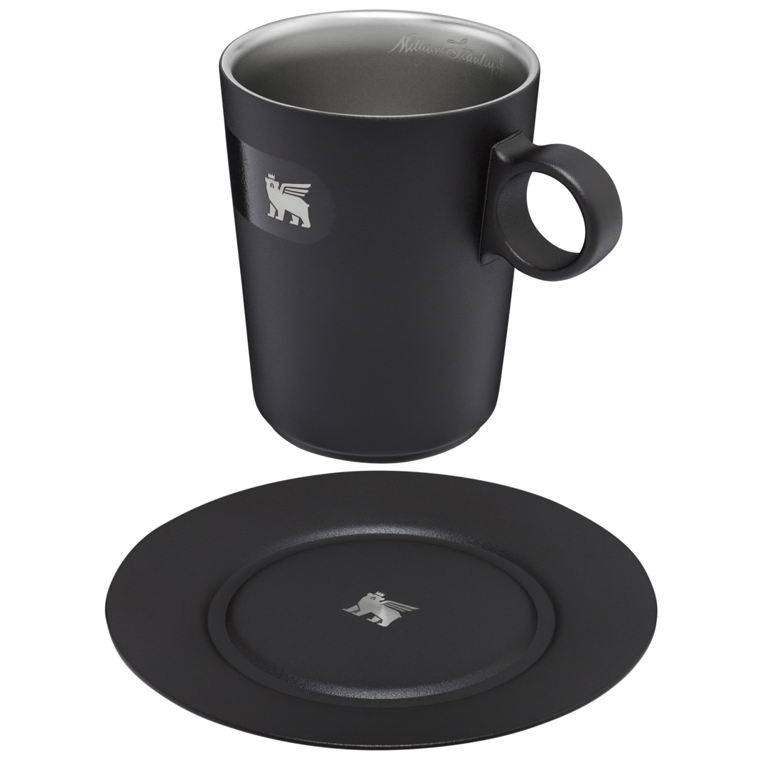 8 oz. Black Ceramic Admiral's Coffee Mug