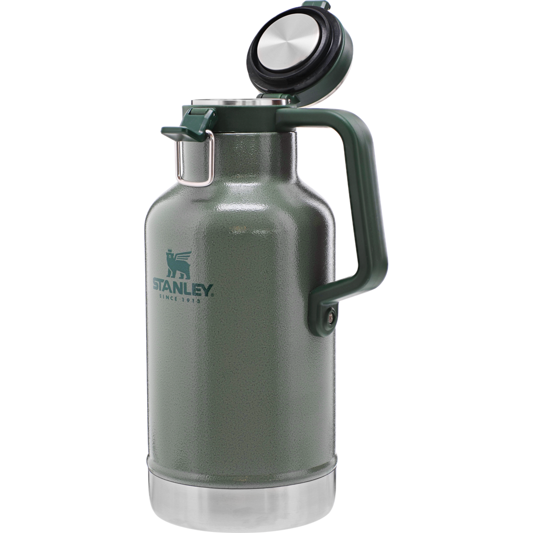  Stanley Go Growler, 64oz Stainless Steel Vacuum Insulated Beer  Growler, Rugged Growler with Stainless Steel Interior, 24 Hours Cold and 4  Days Ice Retention : Everything Else