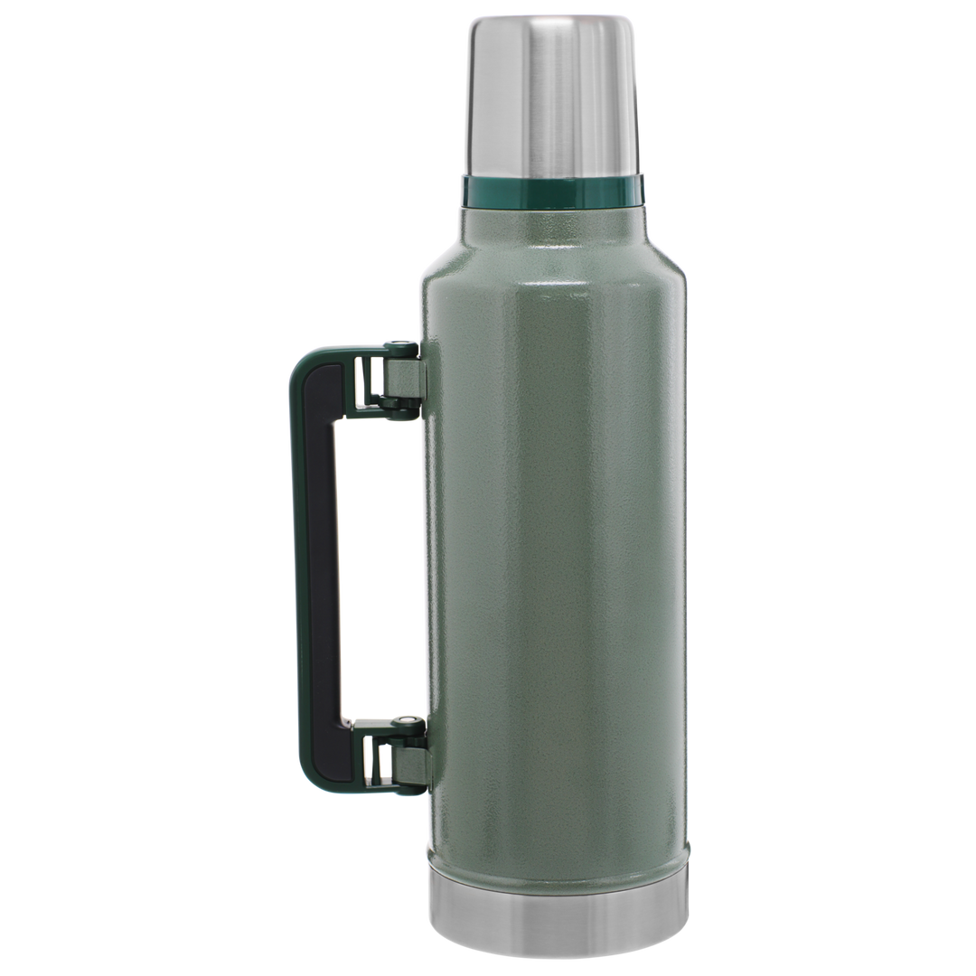 Stanley Classic Vacuum Thermos Bottle Coffee Green Hammertone 1.1 Qt  Stainless