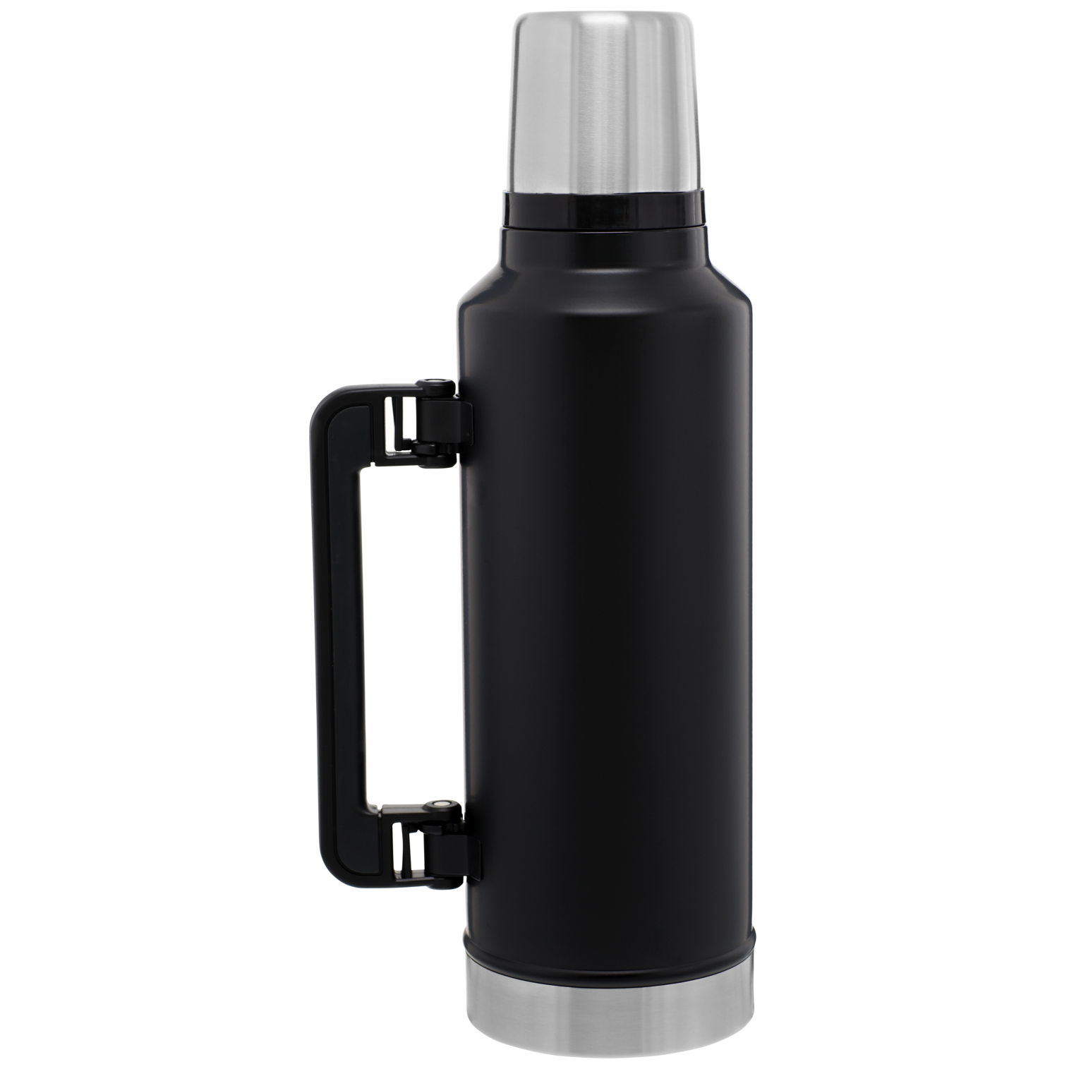 Handled Matte White Water Bottle