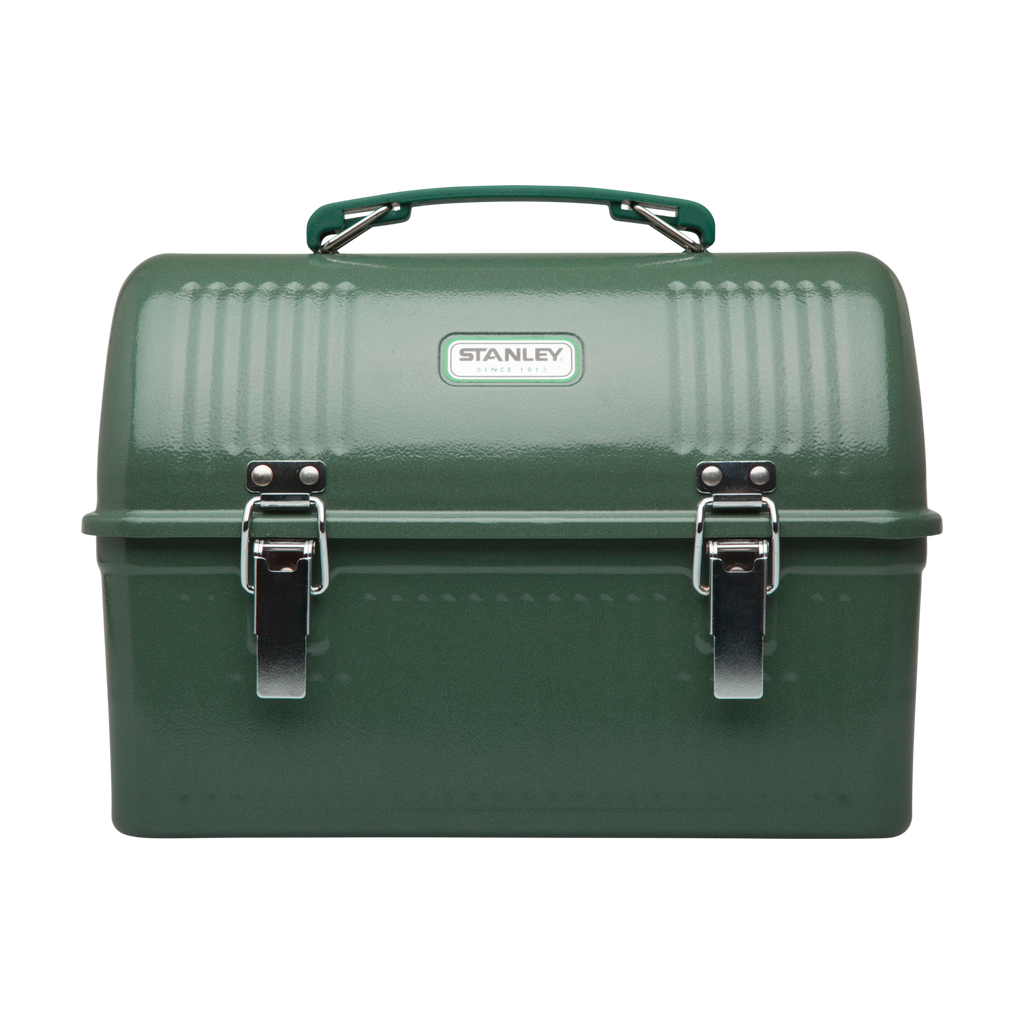 Stanley Aladdin Green Hard Plastic Lunch Box and Thermos Combo With Locking  Handle missing Cup 