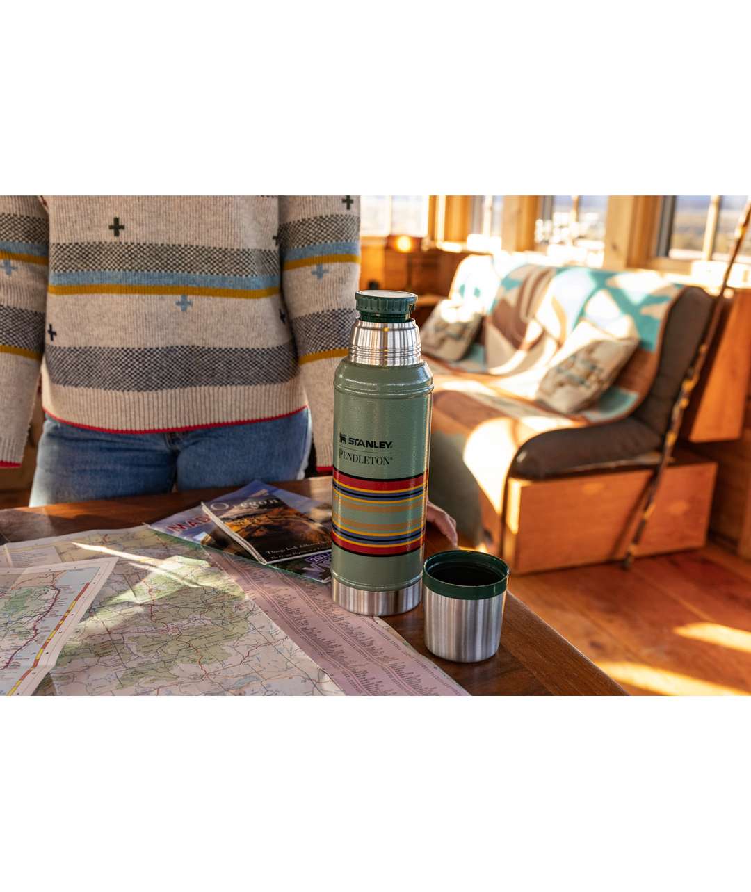 Stanley Classic Insulated Bottle - Pendleton Edition (Blue) - Pac Nor Westy