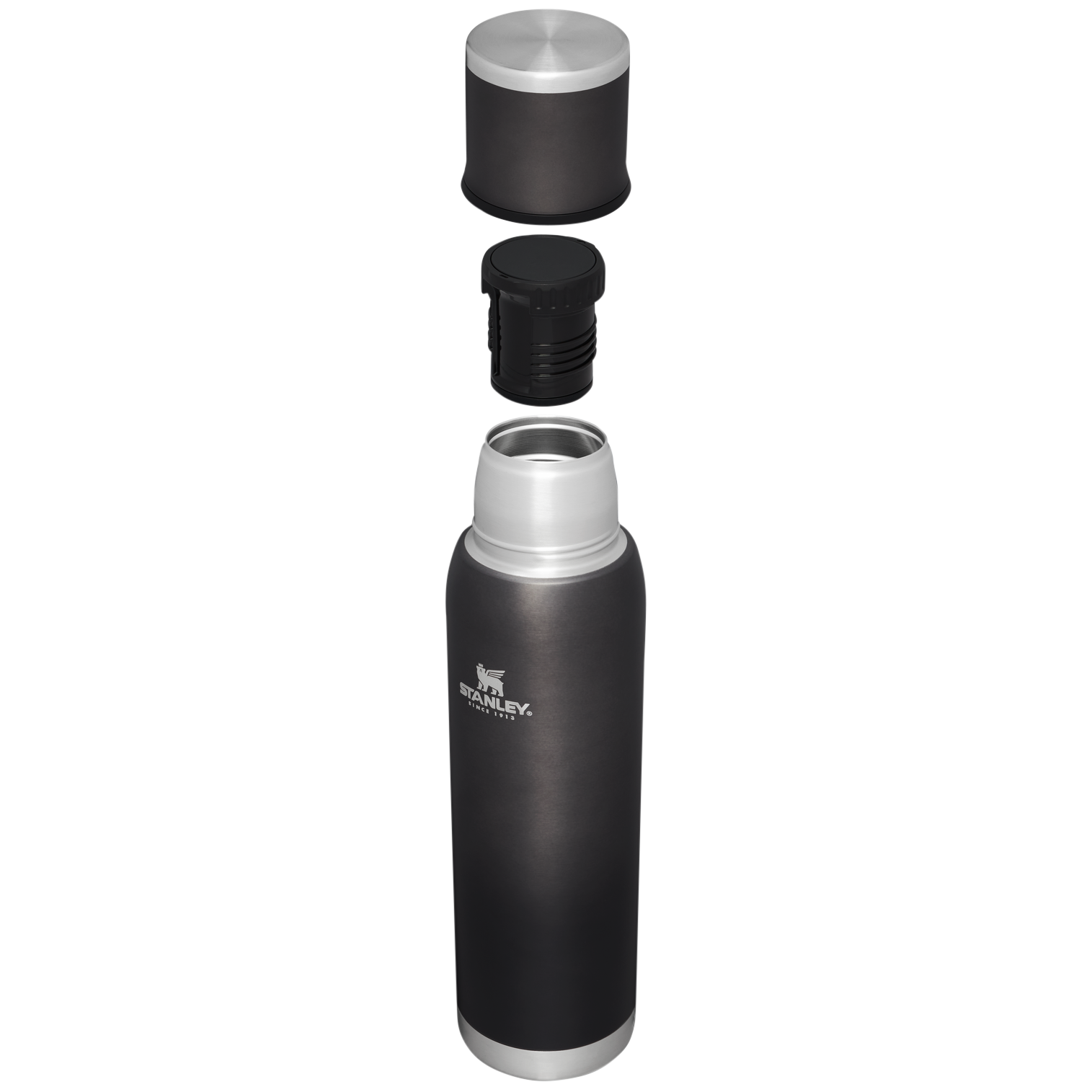 Stanley Adventure Stainless Steel Vacuum Bottle - 1.4 qt. - Crazy Gray Ghost