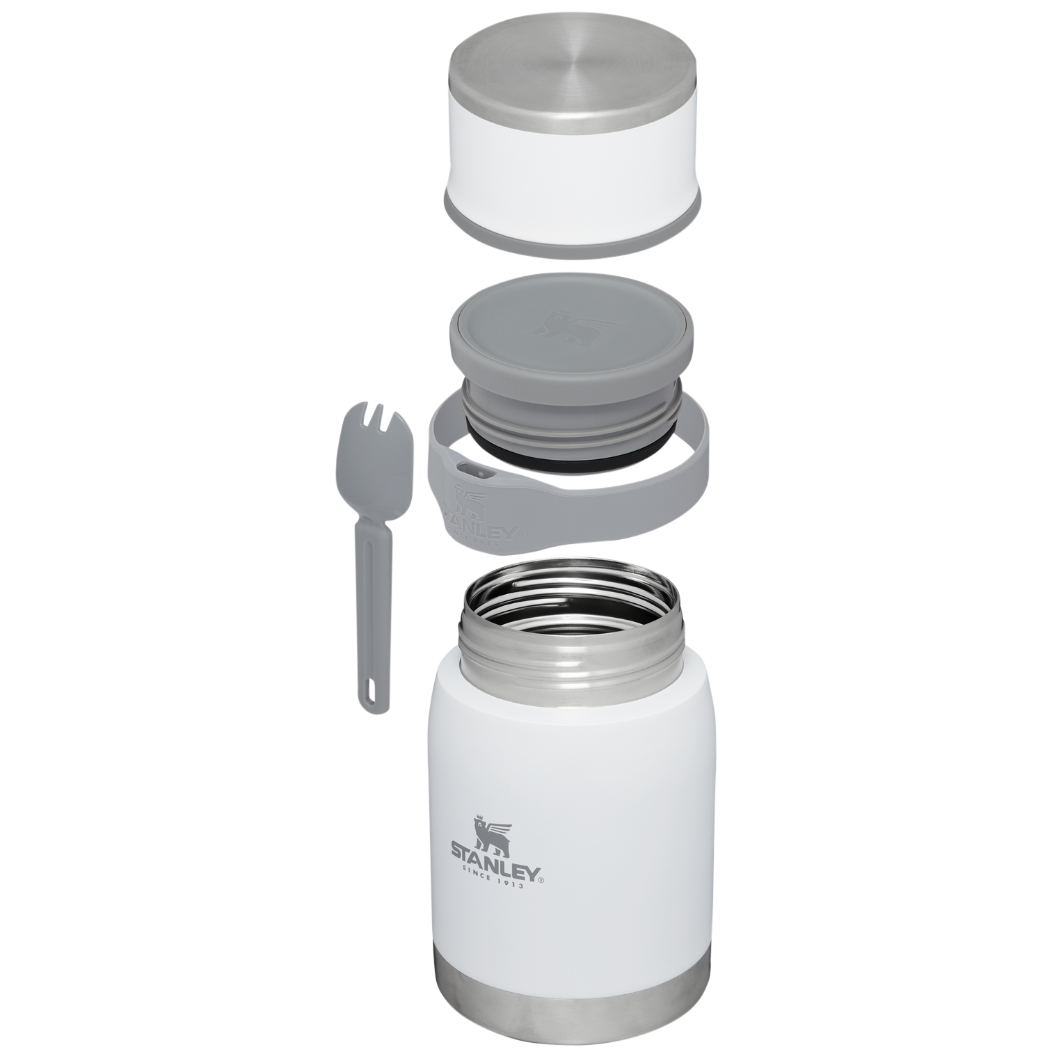  Stanley Adventure to Go Insulated Food Jar with Cup Lid and  Spork - 24oz - Stainless Steel Insulated Food Container - BPA-Free and  Dishwasher Safe : Home & Kitchen