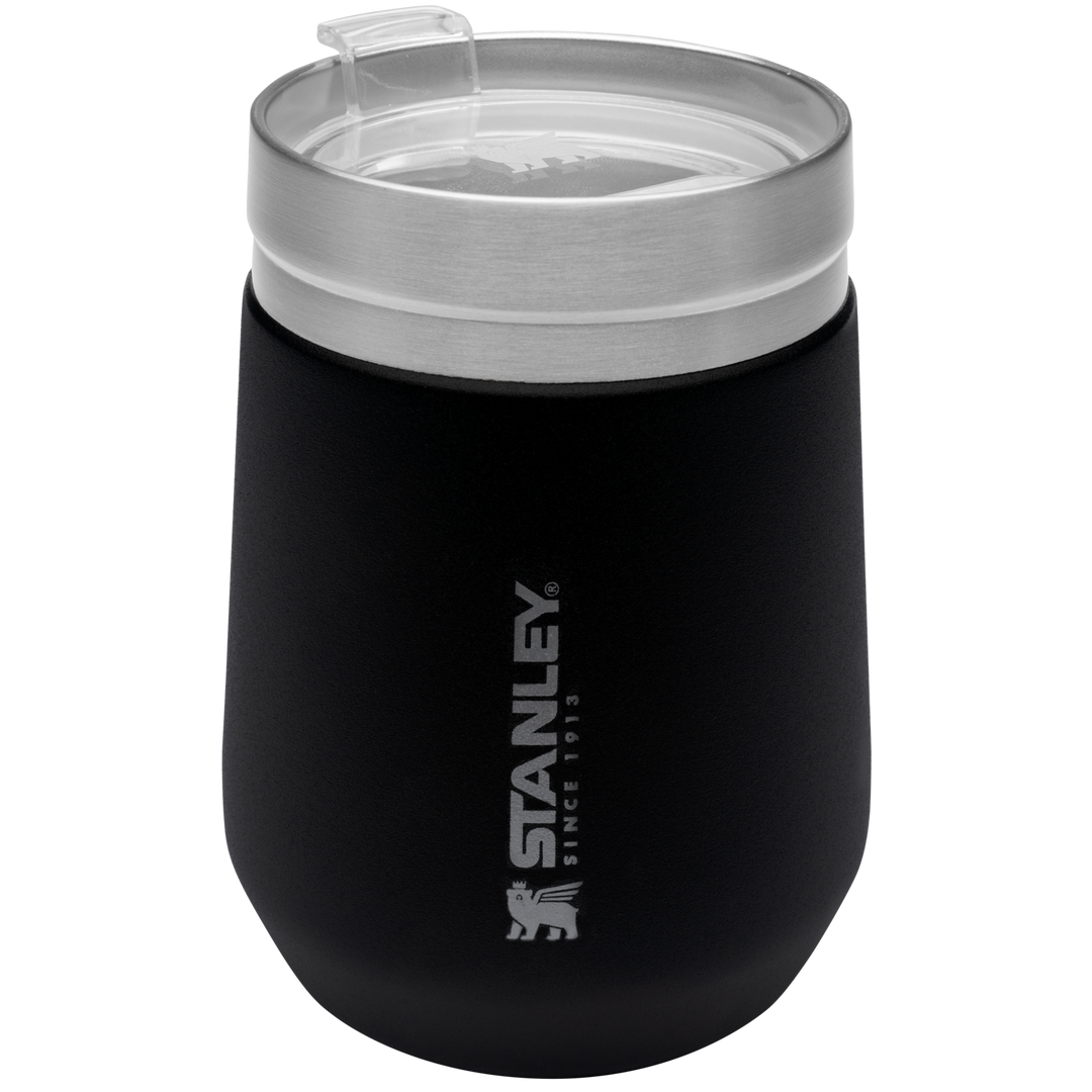 Brand New Stanley Black 19OZ Canteen With Lid/Washable Straw Since 1913