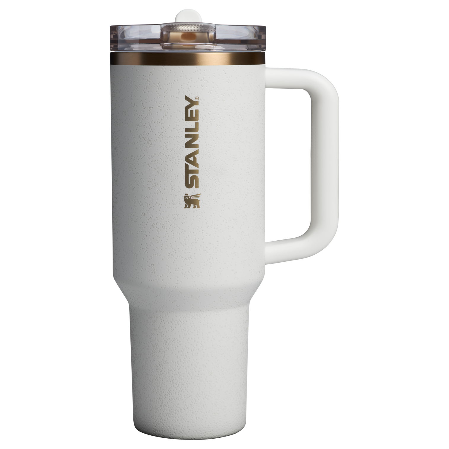 The Stanley Quencher ProTour Flip Straw Insluated Tumbler 40 Oz in Cream Moon White