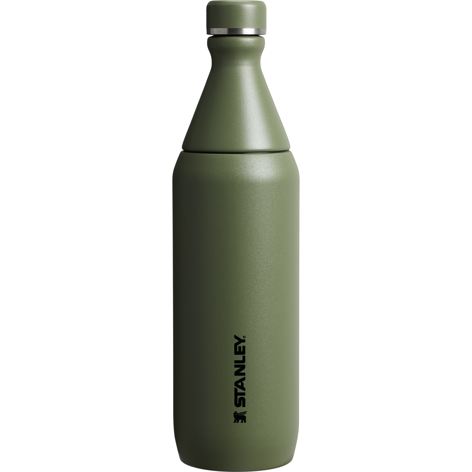 Stanley All Day Slim Water Bottle 20 OZ In Dried Pine Green