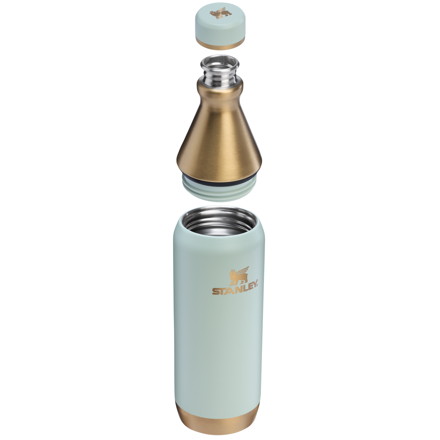 Stanley All Day Slim Bottle 20 OZ In Gilded Celadon