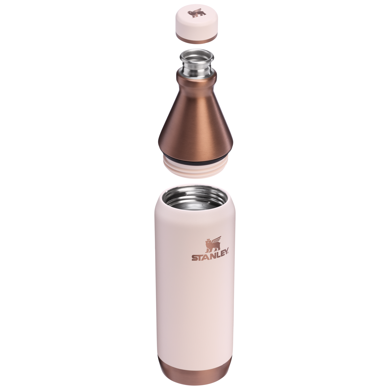 Stanley All Day Slim Bottle 20OZ In Gilded Sugar Pink