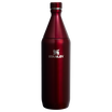 Stanley All Day Slim Water Bottle 34 OZ In Garnet Red Shine Gloss