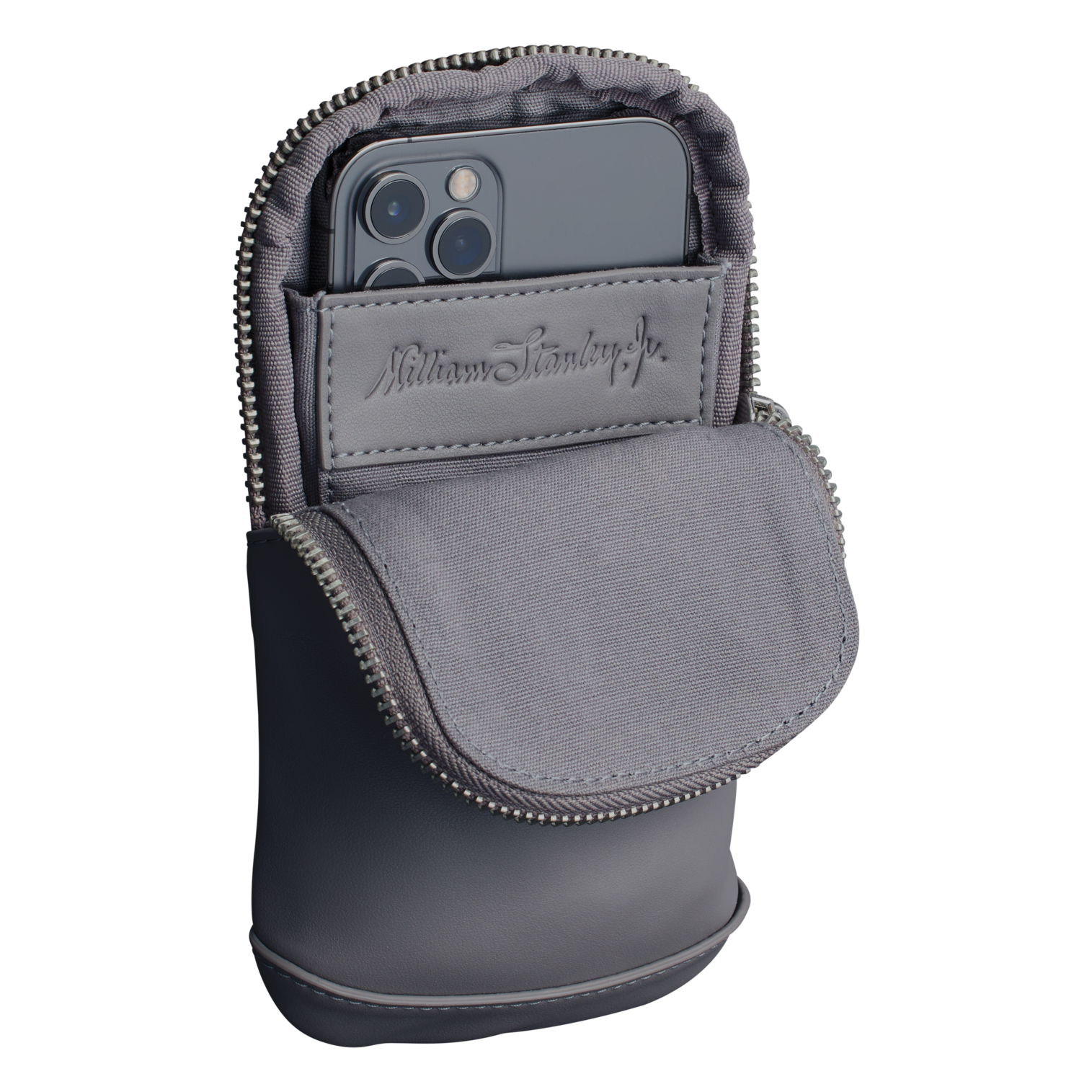 The Stanley Cross Bottle Midi Phone Keys Wallet Case In Stone Grey