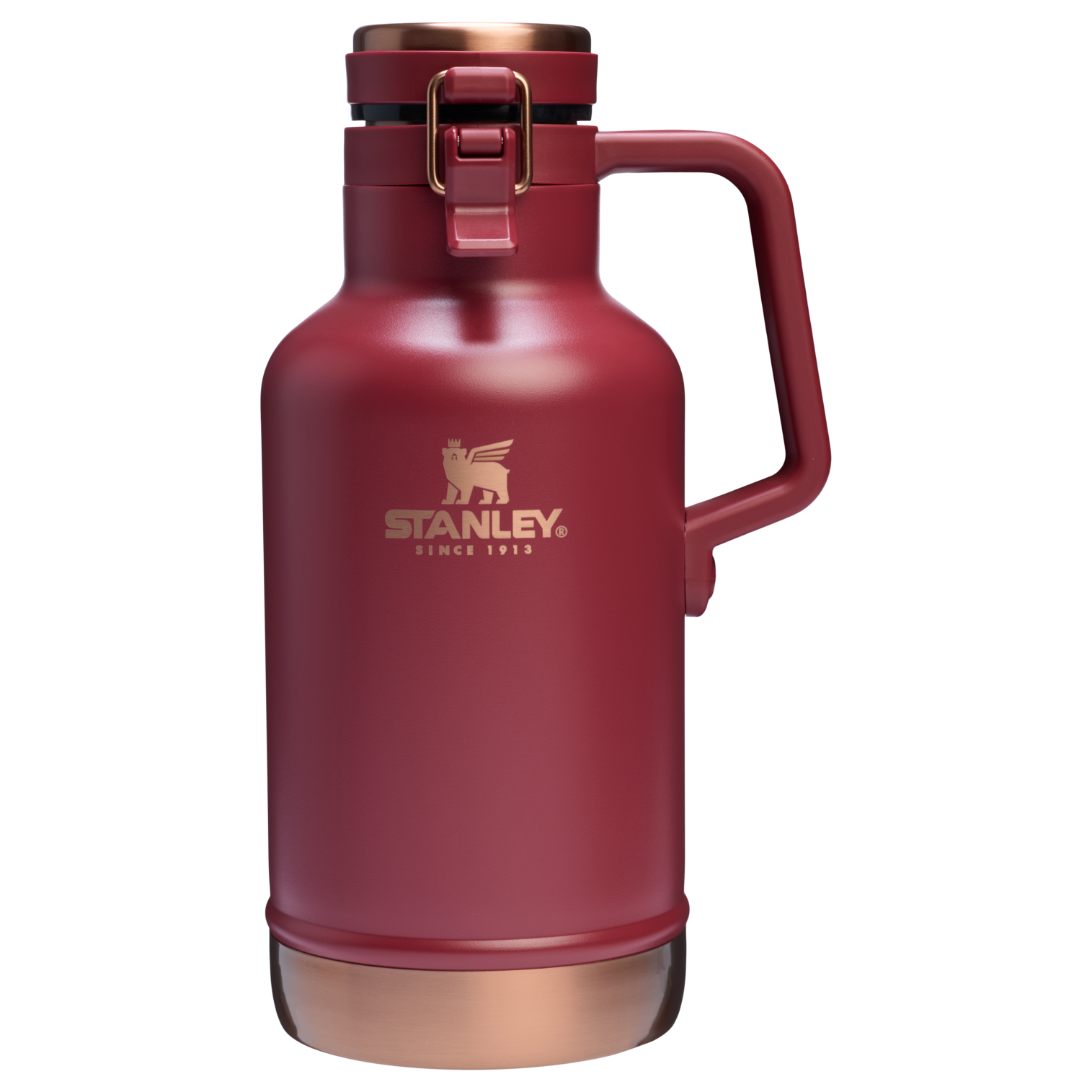 The Stanley Easy-Pour Insulated Growler 64 OZ in Gilded Pomegranate Red