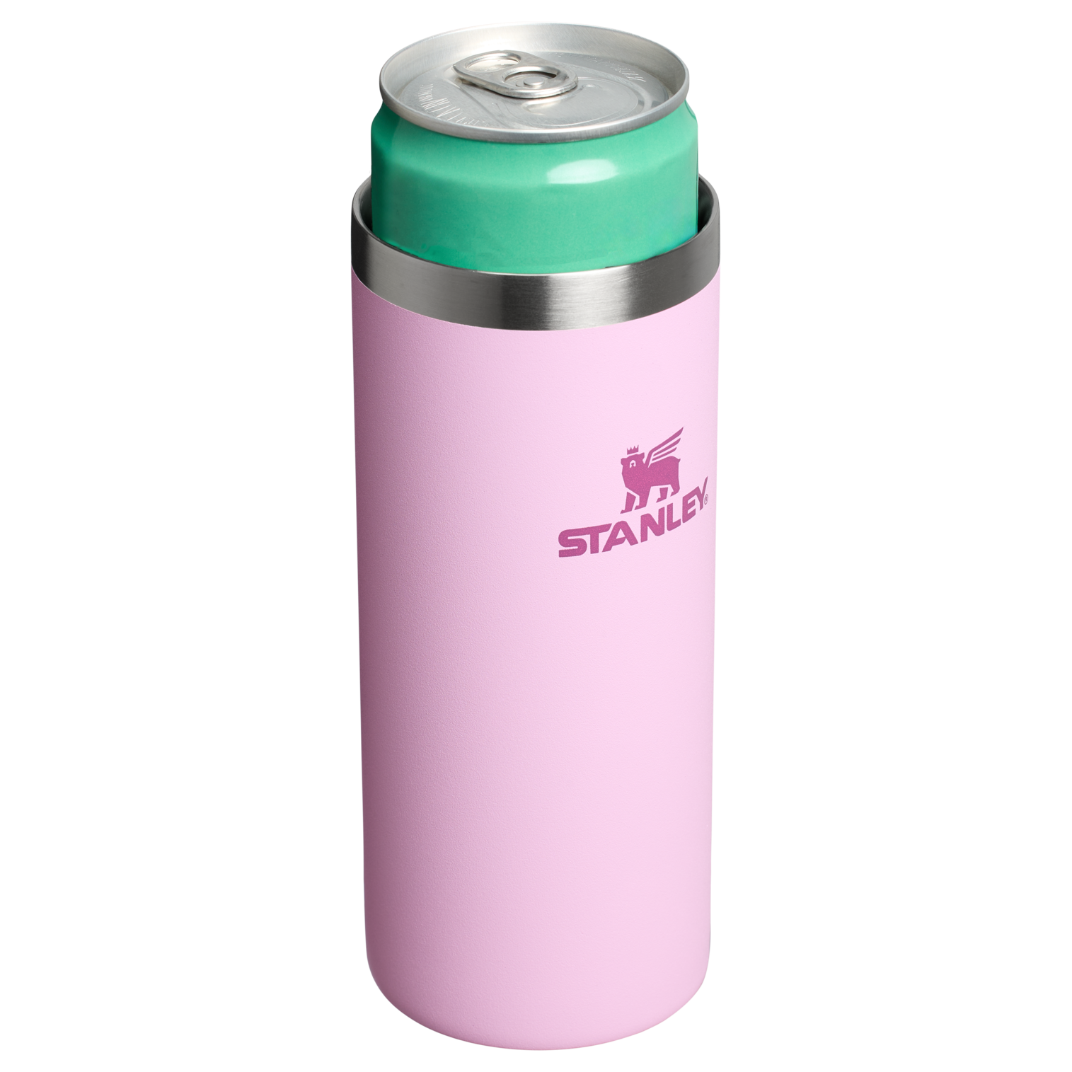 Stanley Everyday Slim Can Cooler Cup Koozie 10 OZ In Cherry Blossom Pink