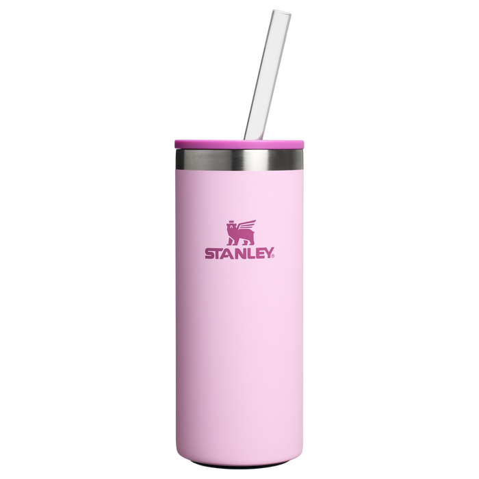 Stanley Everyday Slim Can Cooler Cup 10OZ In Cherry Blossom Pink