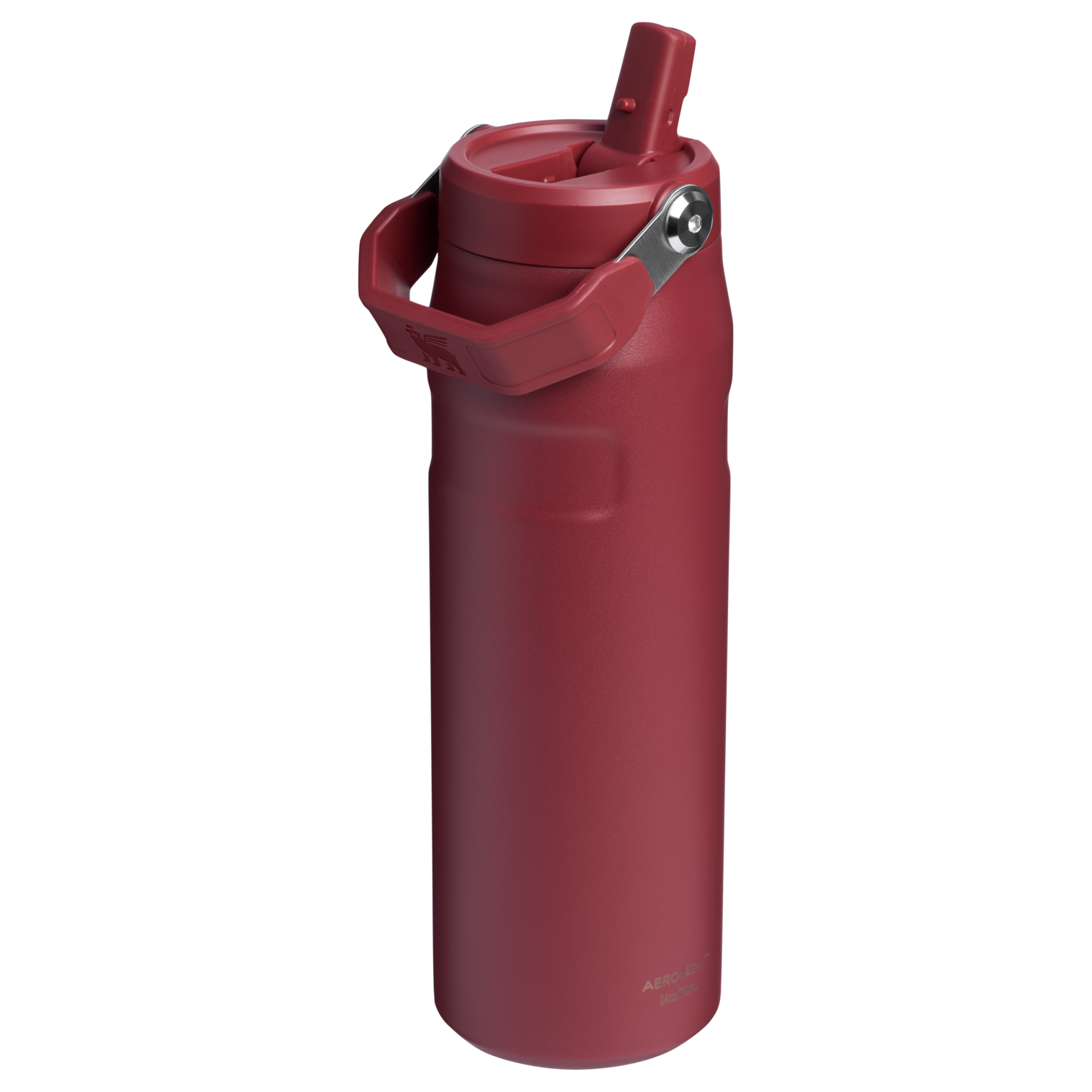 The Stanley IceFlow Aerolight Bottle With Flip Straw 24OZ In Gilded Pomegranate Red