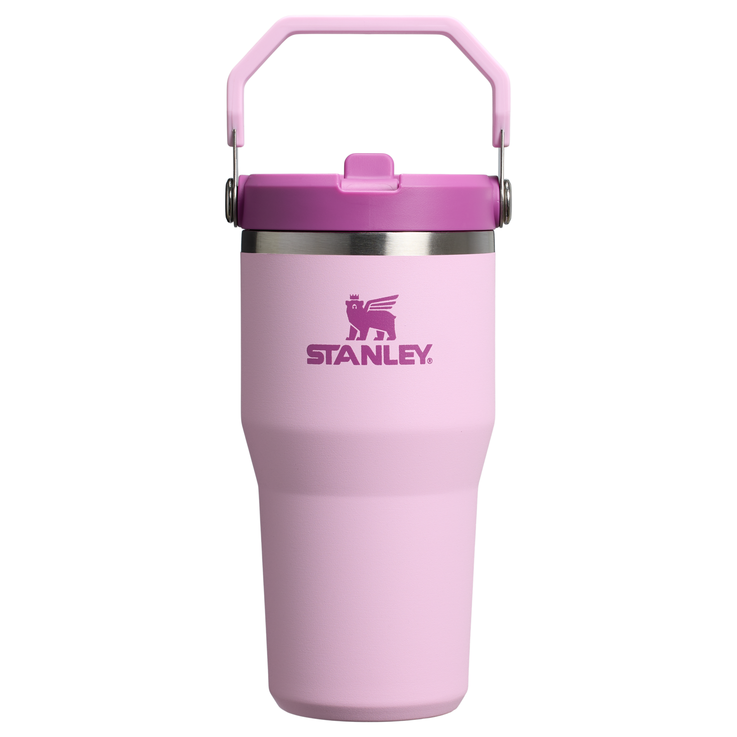 Stanley 20 OZ IceFlow Flip Straw Insulated Tumbler In Cherry Blossom Pink