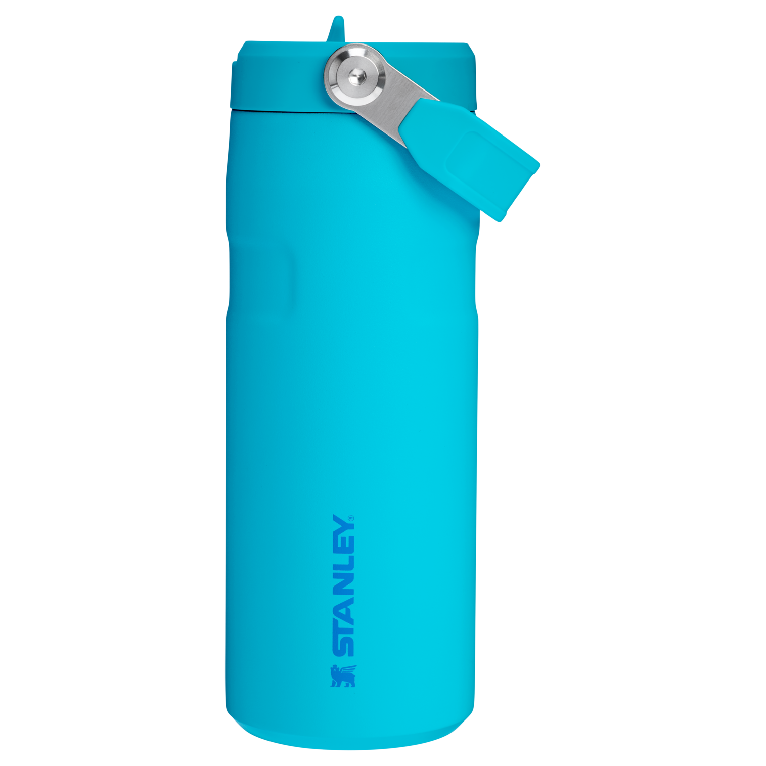 Stanley 16 Oz IceFlow Aerolight Water Bottle Flip Straw In Splash Blue