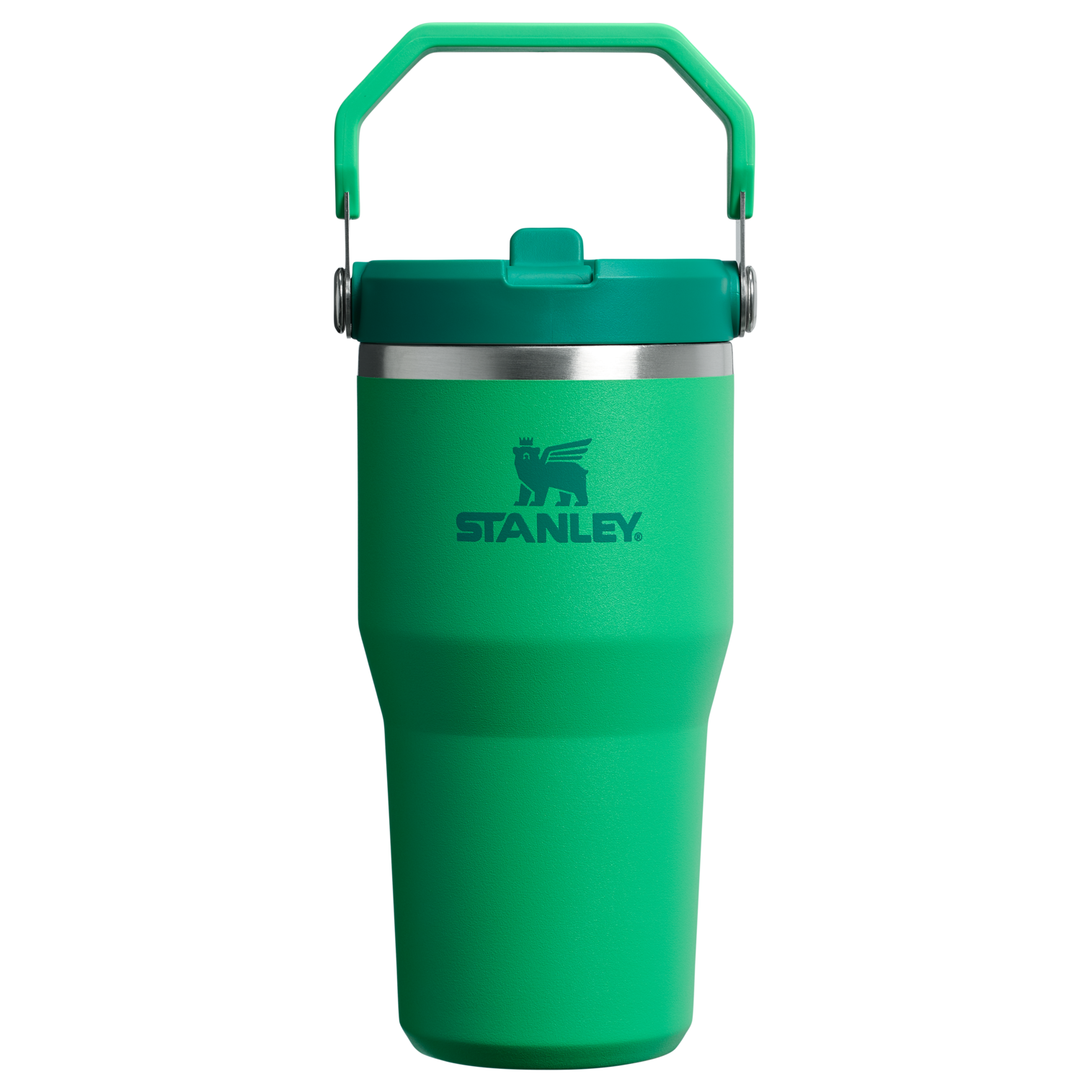 Stanley 20 OZ IceFlow Flip Straw Insulated Tumbler In Meadow Green