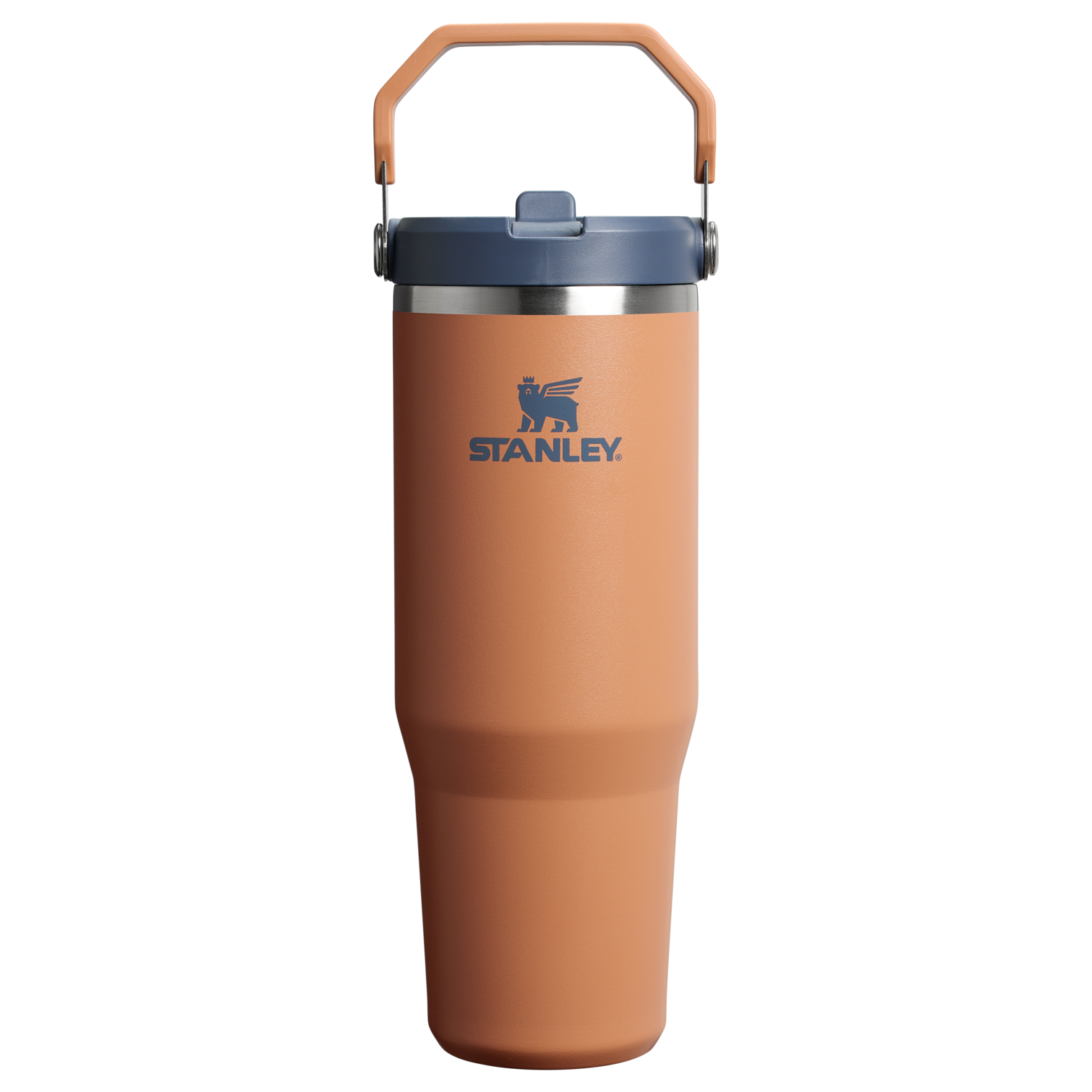 Stanley 30 OZ Ice Flow Flip Straw Insulated Tumbler In Toast Tan