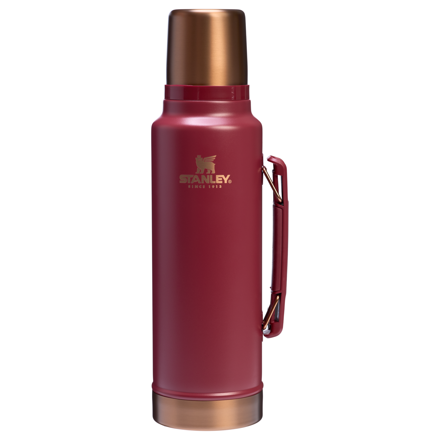 The Stanley Legendary Classic Vacuum Bottle 1.5QT in Gilded Pomegranate Red