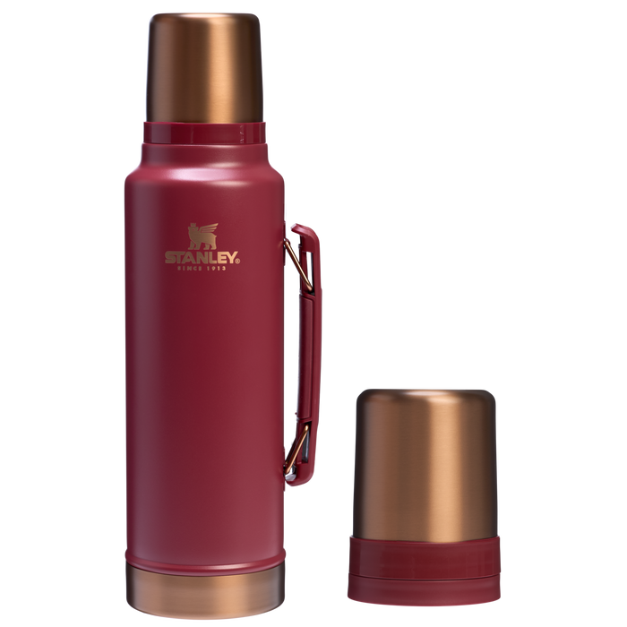 The Stanley Legendary Classic Vacuum Bottle 1.5QT in Gilded Pomegranate Red