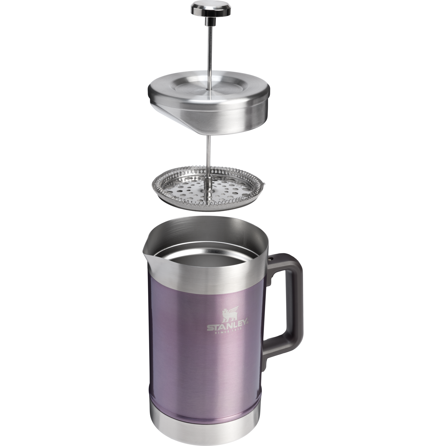 Stanley Stay-Hot French Press 48 OZ In Wisteria Shine Purple