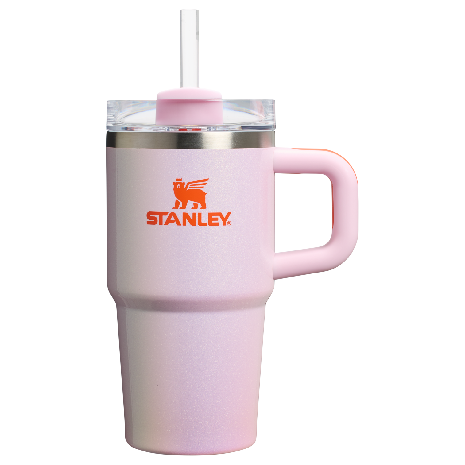 The Stanley Quencher Flipstraw ProTour Tumbler 20OZ Cup In Rose Petal Shimmer Pink