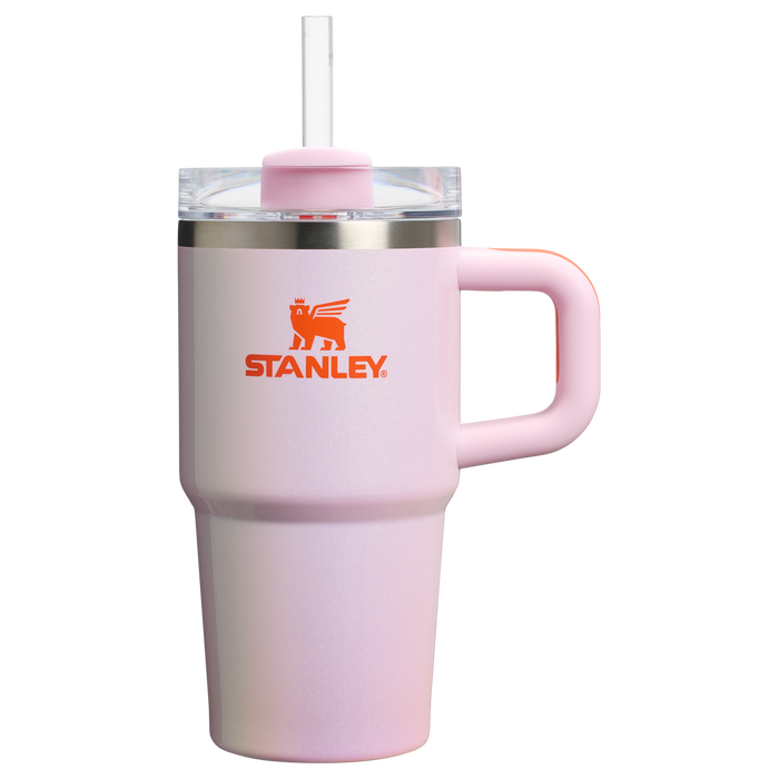 The Stanley Quencher Flipstraw ProTour Tumbler 20OZ Cup In Rose Petal Shimmer Pink