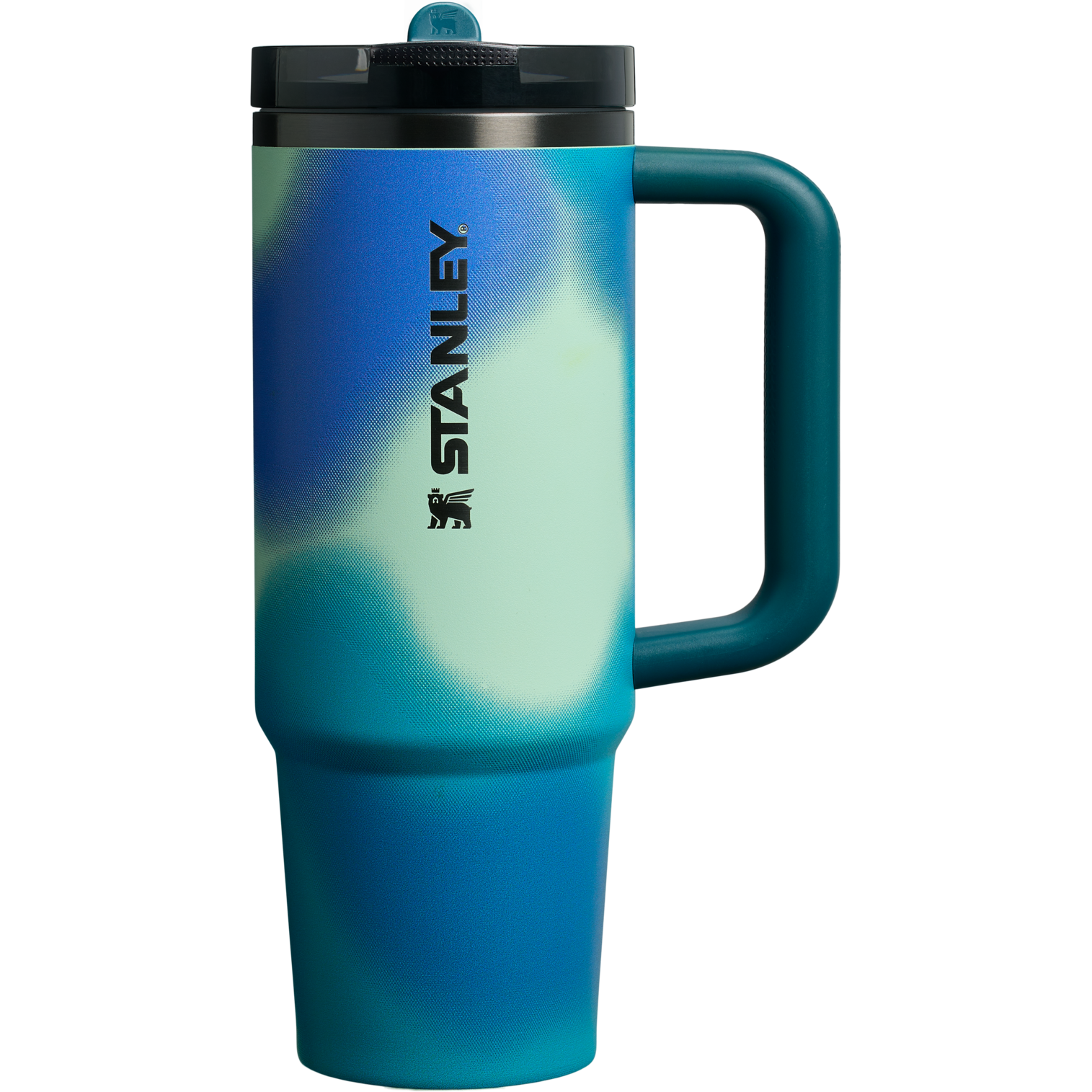 The Stanley Quencher Flipstraw ProTour Tumbler 30OZ Cup In Coastal Teal Motion Blue