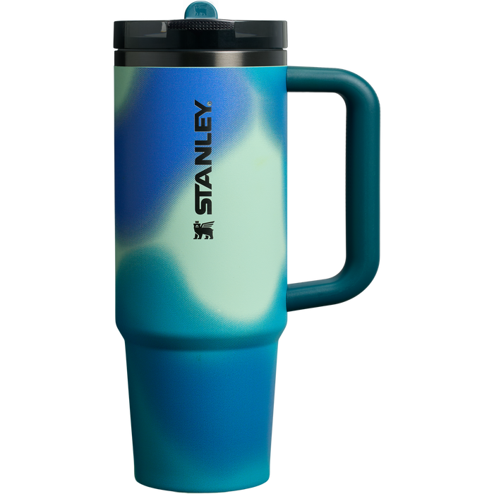 The Stanley Quencher Flipstraw ProTour Tumbler 30OZ Cup In Coastal Teal Motion Blue