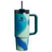 Stanley Quencher H2.O FlowState Tumbler 30OZ Cup In Coastal Teal Motion