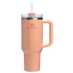 The Stanley x Whole Foods Quencher H2.O FlowState Tumbler 40OZ Cup In Bellini Shimmer Orange