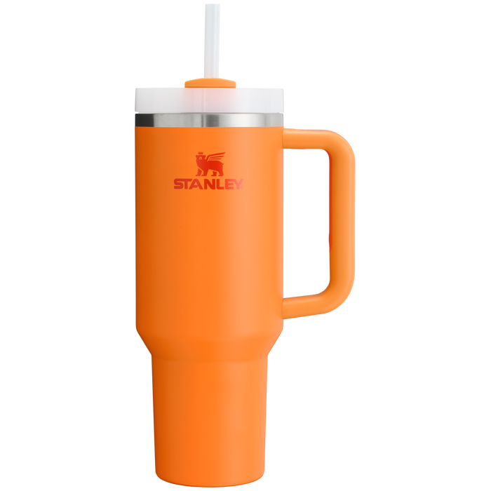 Stanley Quencher H2.O FlowState Insulated Tumbler 40OZ Cup In Goldenrod Orange