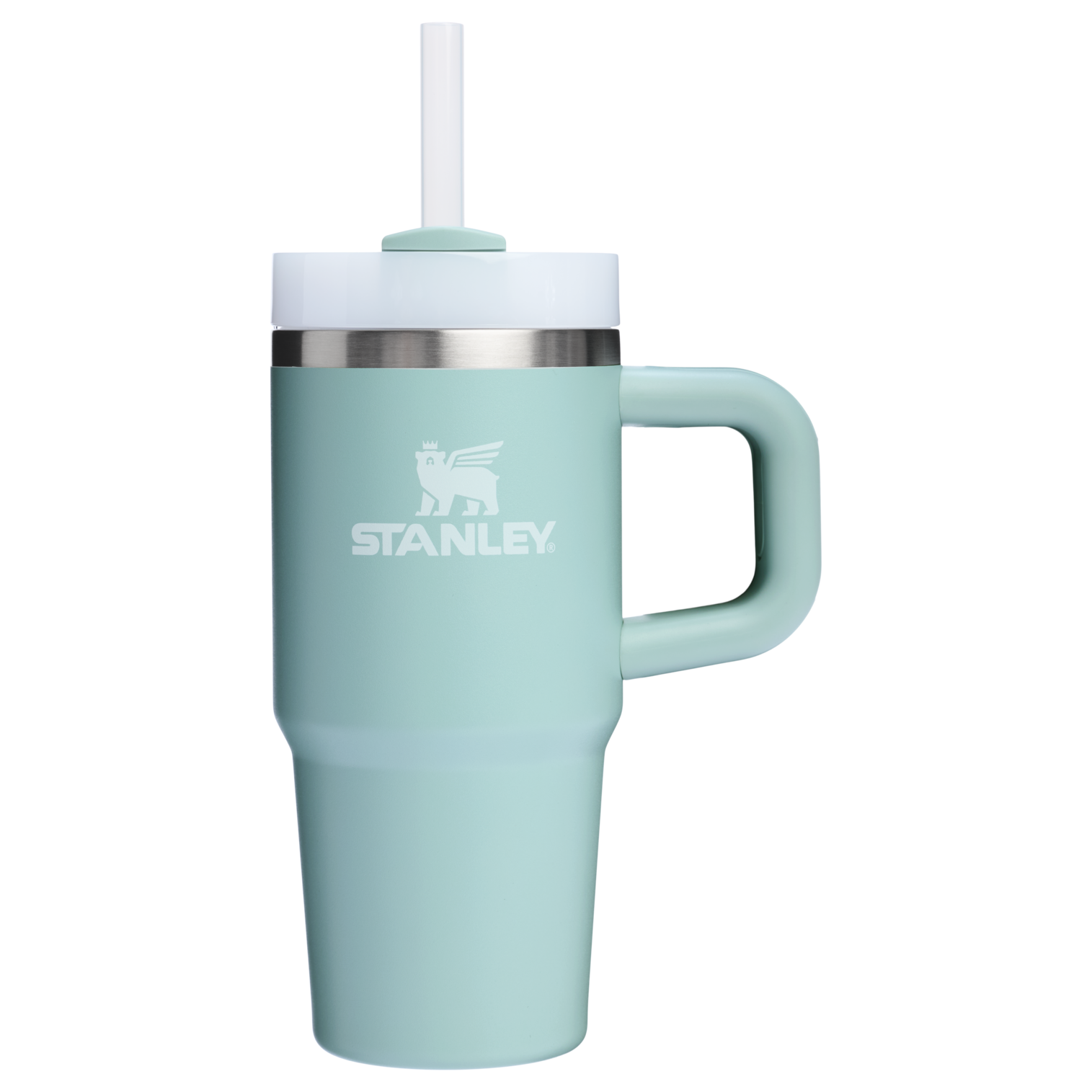 Stanley Quencher H2.O FlowState Tumbler Cup 14OZ In Seafoam Blue