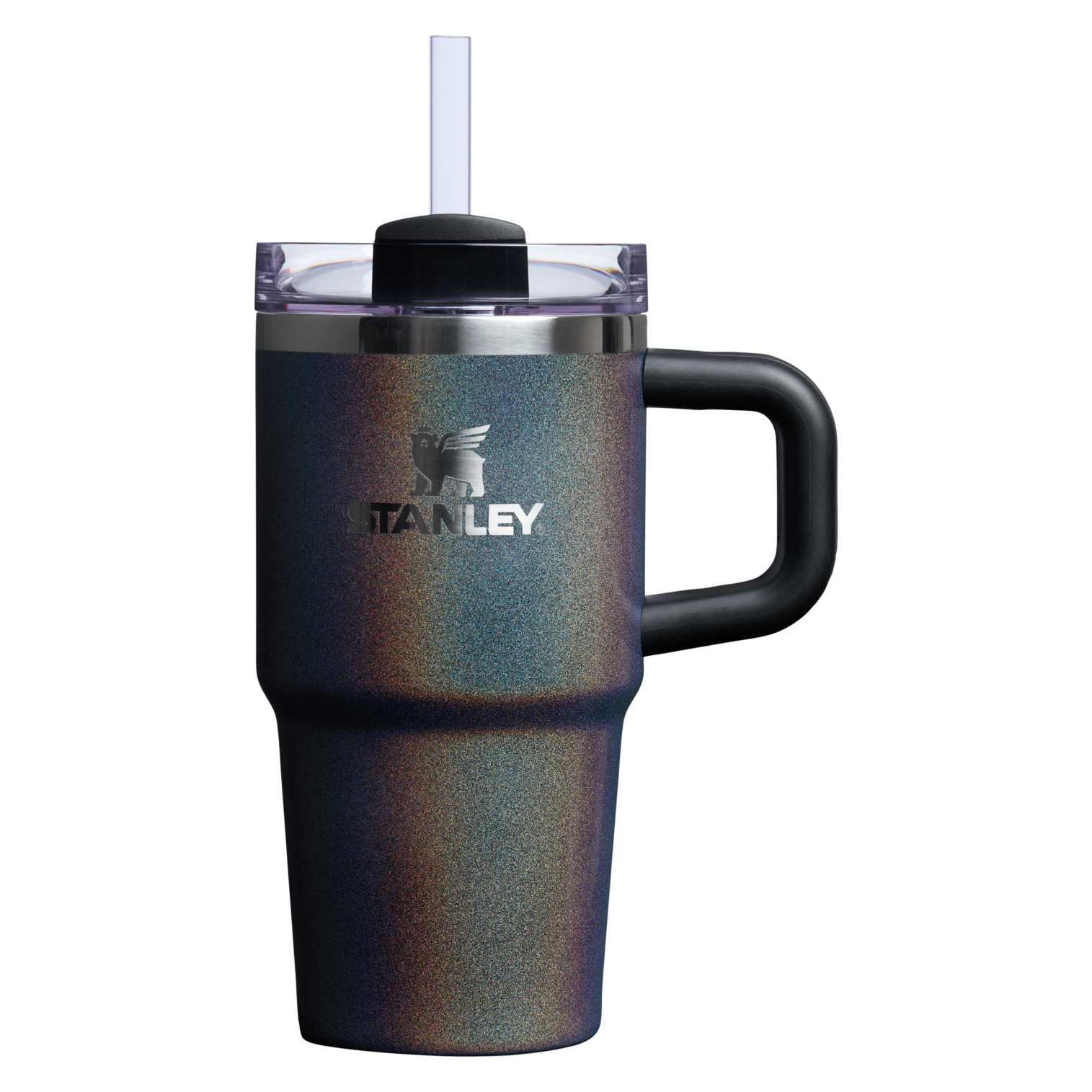 The Stanley Quencher H2.O FlowState Tumbler 20 Oz Cup In  Midnight Glitz