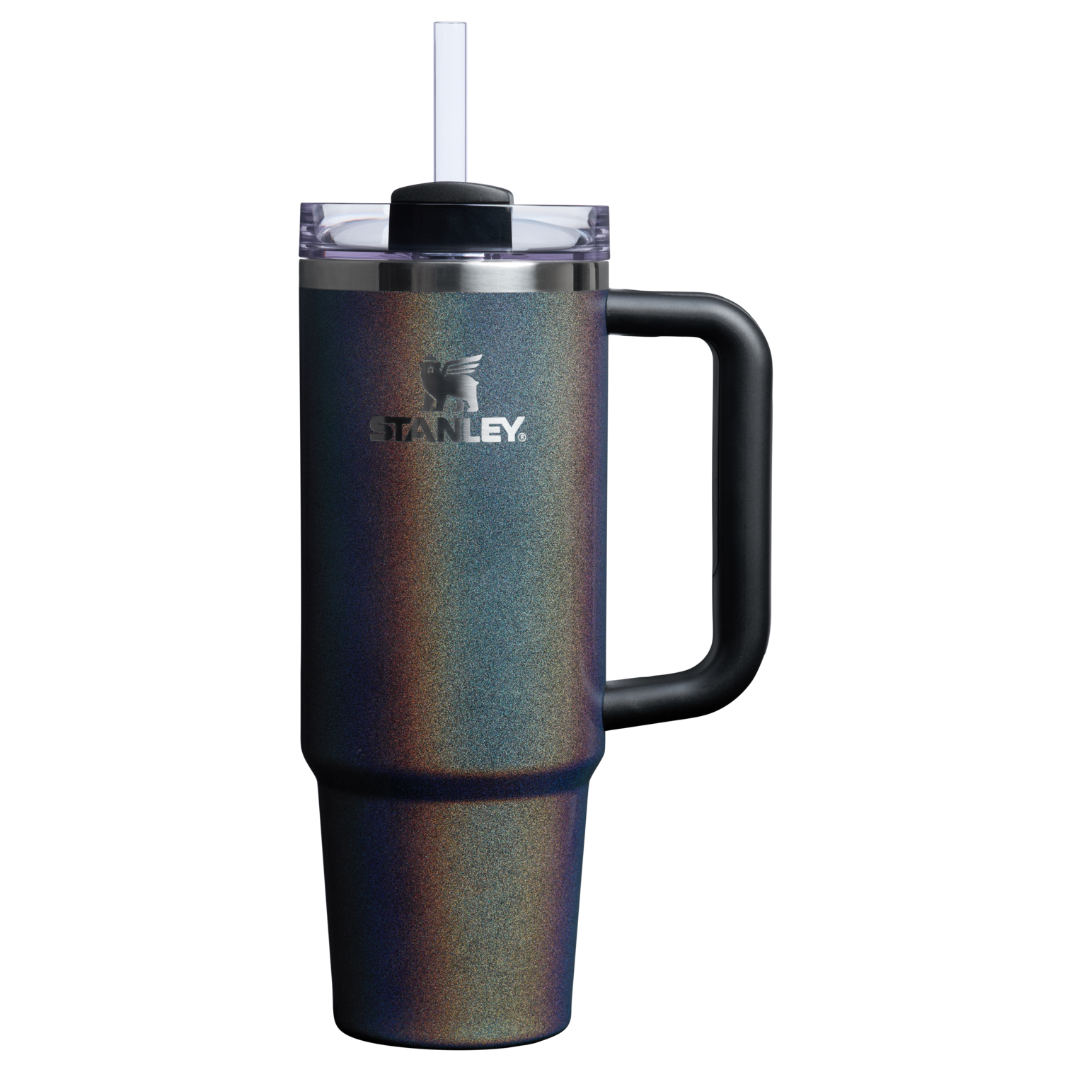 The Stanley Quencher H2.O FlowState Tumbler 30 Oz Cup In  Midnight Glitz