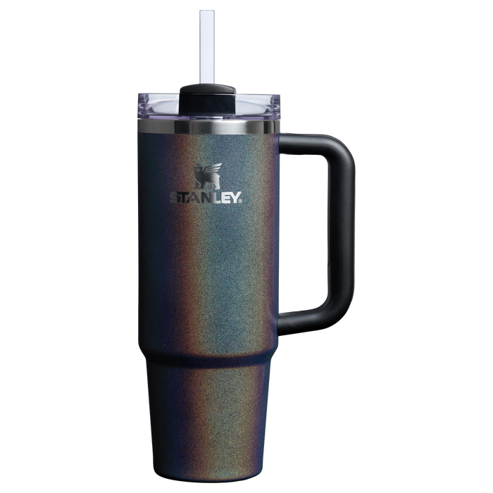 The Stanley Quencher H2.O FlowState Tumbler 30 Oz Cup In  Midnight Glitz