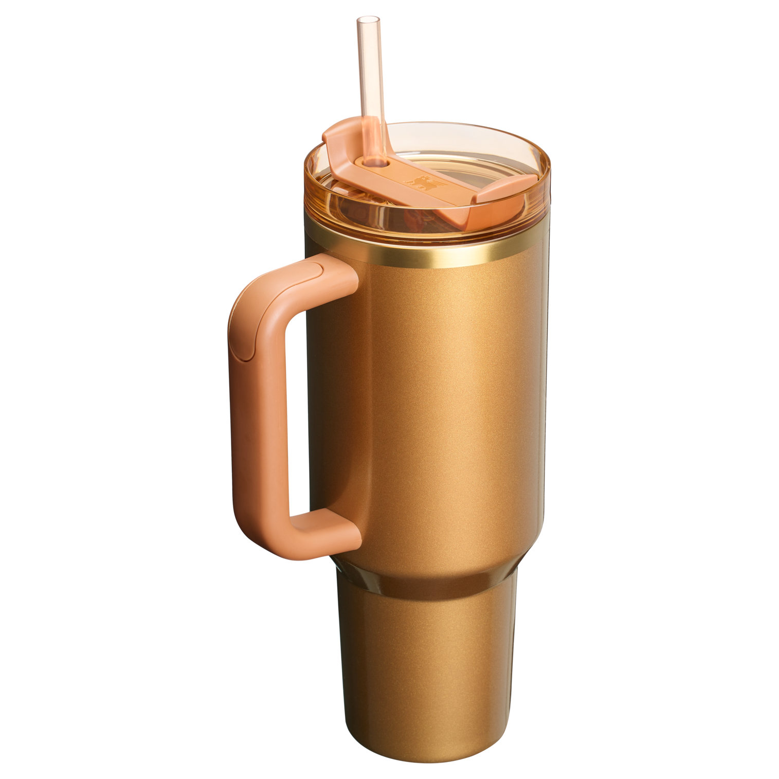 The Stanley Quencher H2.O FlowState Tumbler 40 OZ Cup In Copper Tinsel