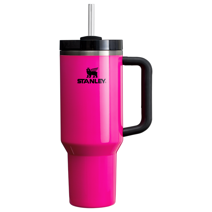 Stanley Quencher H2.O FlowState Tumbler Cup 40OZ In Electric Pink