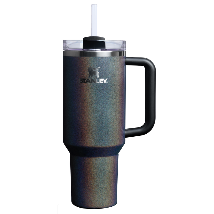 The Stanley Quencher H2.O FlowState Tumbler 40 Oz Cup In  Midnight Glitz