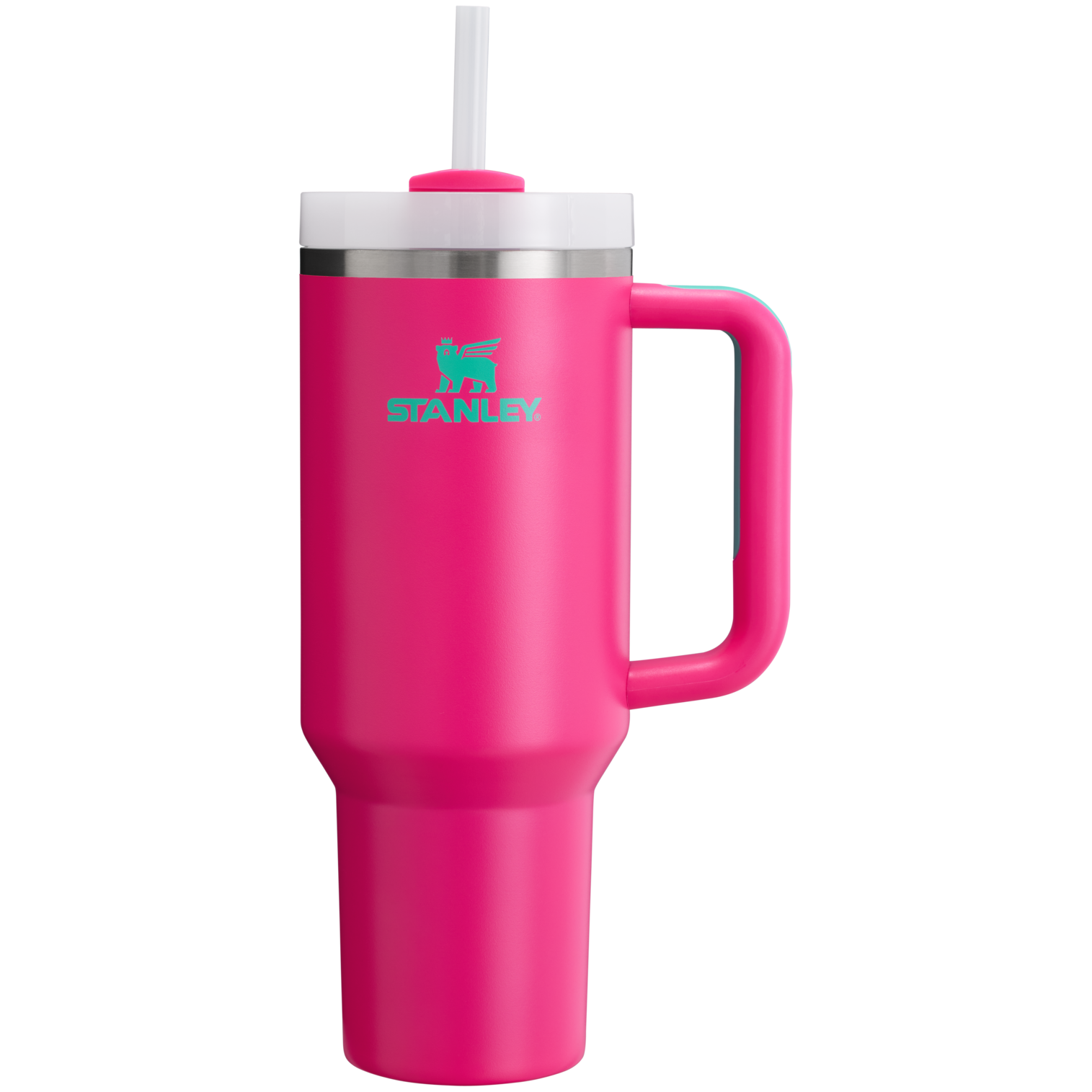 Stanley Quencher H2.O FlowState Insulated Tumbler 40OZ Cup In Passion Pink