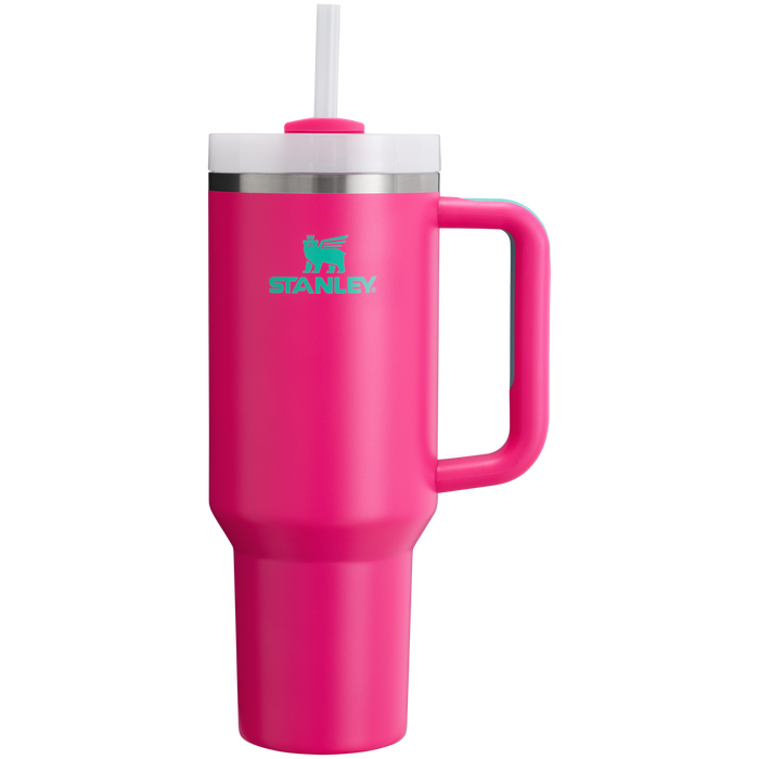 Stanley Quencher H2.O FlowState Insulated Tumbler 40OZ Cup In Passion Pink