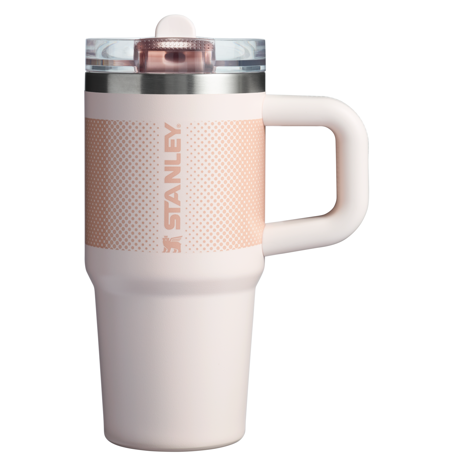 The Stanley Quencher ProTour Flip Straw Tumbler 14 OZ in Rose Quartz Fade