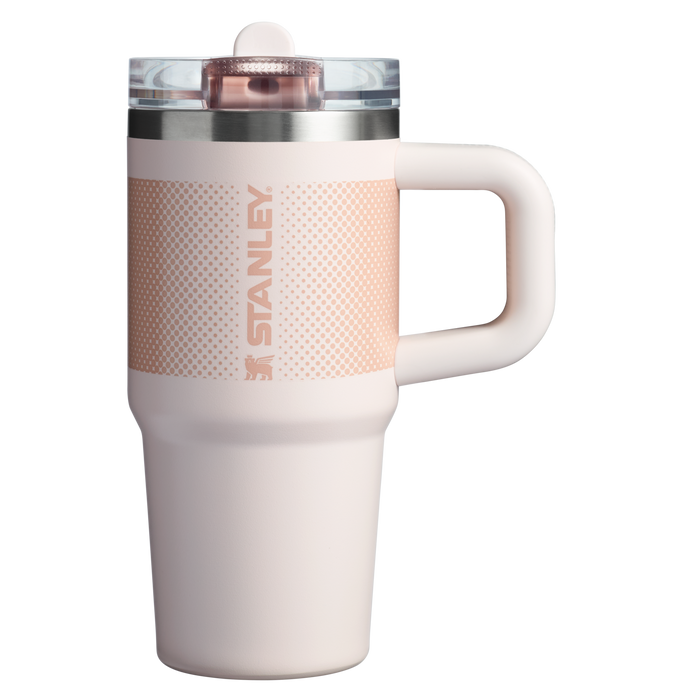 The Stanley Quencher ProTour Flip Straw Tumbler 14 OZ in Rose Quartz Fade