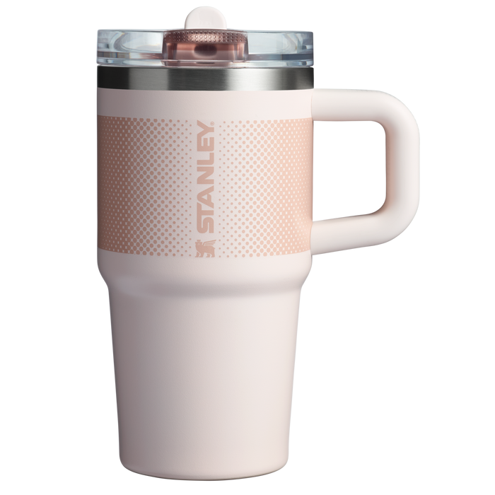 The Stanley Quencher ProTour Flip Straw Tumbler 20 OZ in Rose Quartz Fade