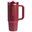 The Stanley Quencher ProTour Flip Straw Tumbler 30OZ Cup In Gilded Pomegranate Red