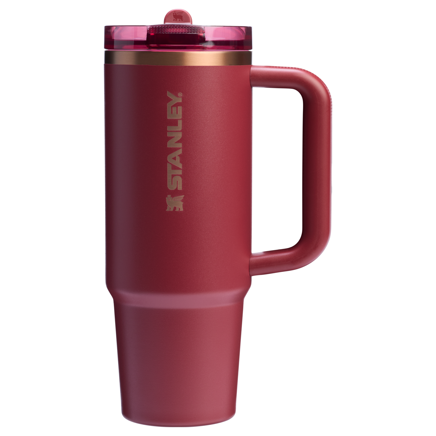 The Stanley Quencher ProTour Flip Straw Tumbler 30OZ Cup In Gilded Pomegranate Red