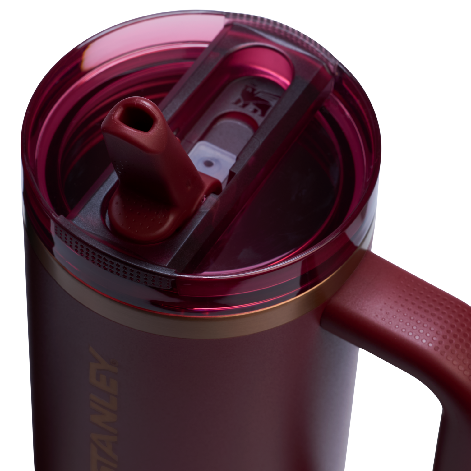 The Stanley Quencher ProTour Flip Straw Tumbler 30OZ Cup In Gilded Pomegranate Red