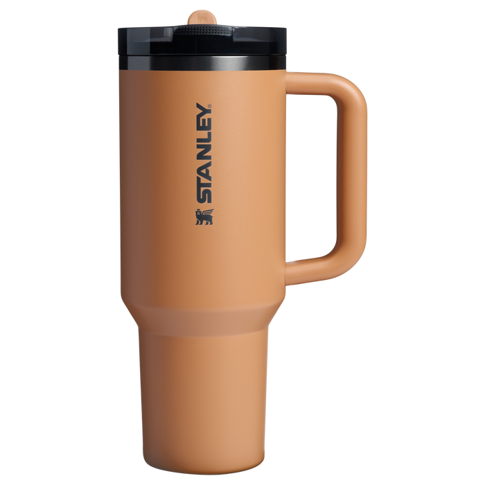 The Stanley Quencher ProTour Flip Straw Insulated Tumbler 40 OZ Cup In Camel